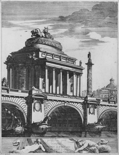 Progetto per un ponte trionfale a Roma da Ennemond Alexandre Petitot